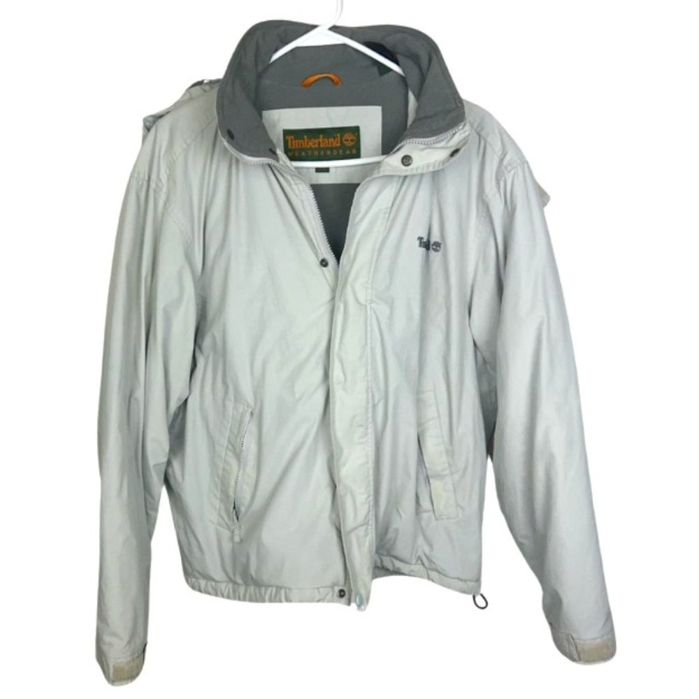 Timberland White Winter Jacket, Size Medium, Mens